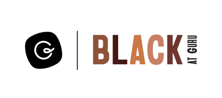 Black at Guru ERG logo