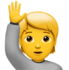 Person raising hand emoji